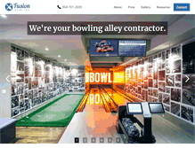 Tablet Screenshot of fusionbowling.com